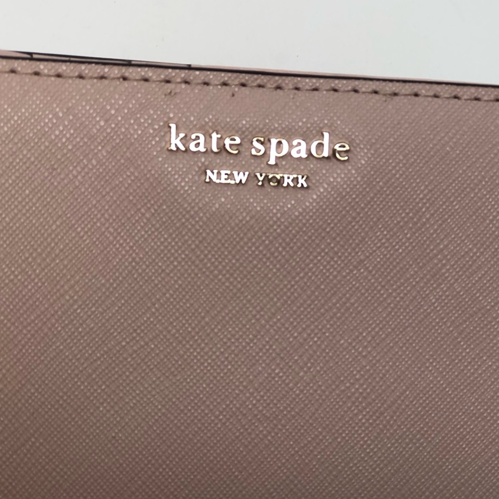 kate spade Dusty Pink Saffiano Zip Wallet - Picture 7 of 10